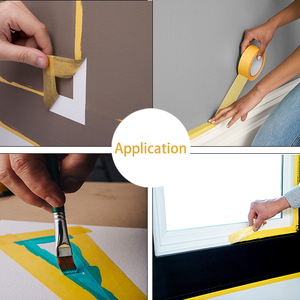 14 18 24Mm 1 2 Inch 50Mm 25 Yards Màu Xanh Cam Vàng Chuyên Nghiệp Họa Sĩ Mặt Nạ Giấy Băng Jumbo Cuộn Cho Sơn Xây Dựng - Product Image 3