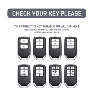 Étui de protection pour clé de voiture intelligente, <span class=keywords><strong>porte</strong></span>-clés pour <span class=keywords><strong>Honda</strong></span> Accord <span class=keywords><strong>Civic</strong></span> CRV HRV Jazz Insight Pilot Passport Ridgeline, noir transparent - Product Image 2