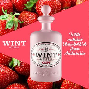 Ginebra con Sabor a Fresa WINT&LILA Hecha en España, Licor de Ginebra al por Mayor, Bebida Espirituosa de Frutas para Cócteles, Ginebra Rosa 700ml - Product Image 4