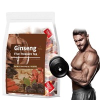 Ginseng Vijf Schatten Thee Zakjes voor Mannen, Natuurlijke Kruiden Energie Ondersteunende Gemengde Thee Maca Krachtversterking