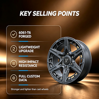 Rines Cóncavos Personalizados Estilo Beadlock 4x4 de 17x8.5 18x8.5 20x9 6x139.7 para Toyota 4Runner Hilux Isuzu D-MAX Ford Ranger, Ruedas de Aleación