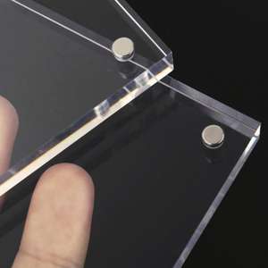 ऐक्रेलिक चित्र फ्रेम 4x6 इंच, स्पष्ट डबल पक्षीय फोटो फ्रेम, चुंबकीय फोटो फ्रेम डेस्कटॉप डिस्प्ले - Product Image 6