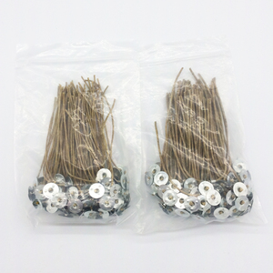 Stoppino Pre-cerato canapa Art con rivestimento in cera d'api naturale 2 mm10cm di lunghezza stoppino precabed con Base in metallo per pasqua - Product Image 5