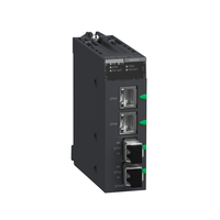 Módulo de Conversión Óptica a Eléctrica BMXNRP0200 100% Nuevo y Original, 2 Puertos Eléctricos/2 Puertos de Fibra Multimodo Schneider