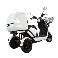 Tricycle électrique à trois roues de haute qualité avec grand panier, moteurs à double moyeu de 1000 W, avec grand coffre arrière