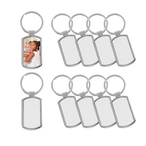 High Quality Zinc Alloy Sublimation <b>Blank</b> Keychain Light <b>Weight</b> Luxury Design with DIY Custom Logo Option - Product Image 1