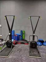 Máquina de esquí para interior, 10 niveles de ventilador, resistencia, remo, esquí, gimnasio
