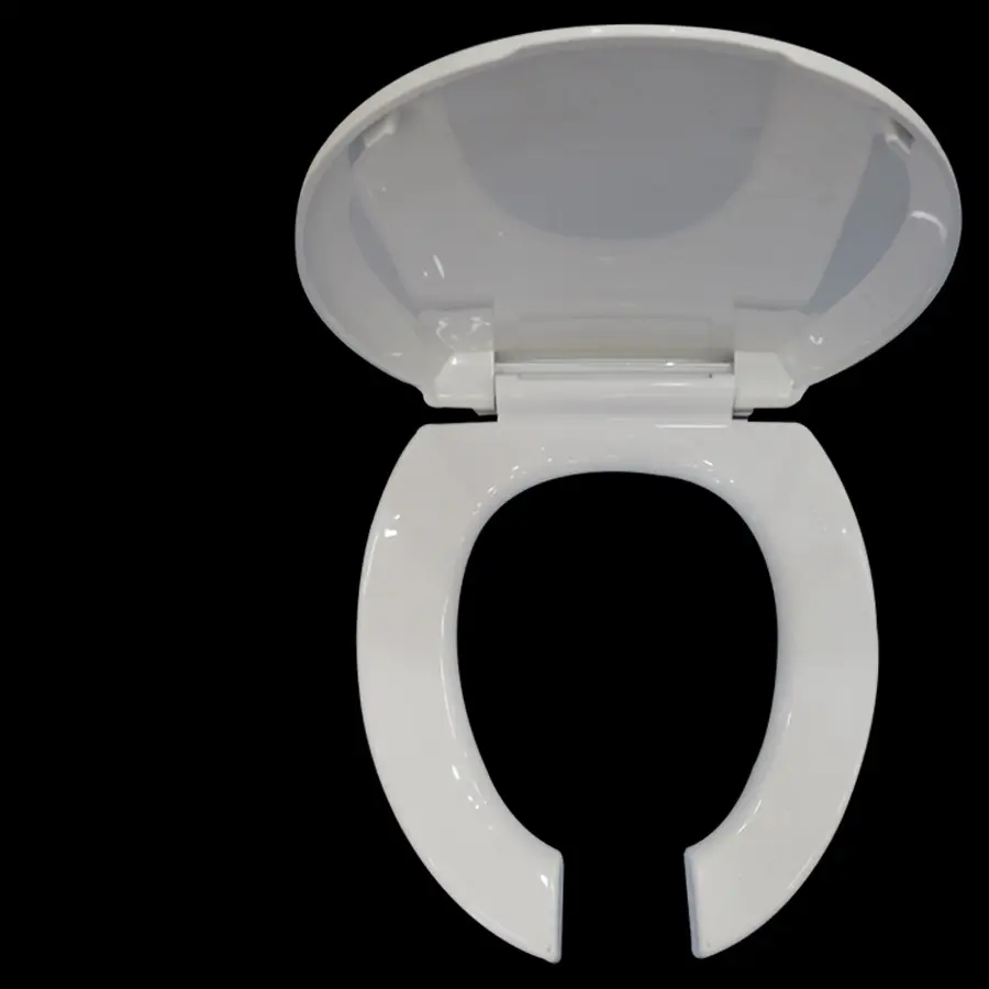 Traditionelle D-Form PP Toilette Front öffnung Sitz bezug Bad Sitz bezug Sets Badezimmer WC Sitzbezüge