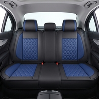 Accessoires de protection intérieure de voiture haut de gamme, style business luxueux, ensemble complet de housses de siège de voiture universelles en cuir Nappa, 10 pièces
