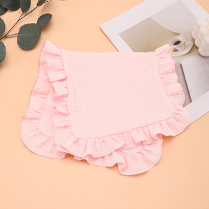 Bavoirs à volants doux et lingettes à écouler pour bébé en mousseline de coton, motifs étoiles et lunes - Product Image 2