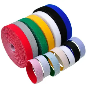 Penjualan terlaris 15MM kembali ke belakang Velcro tugas berat tipis kembali ke belakang perekat diri ganda sisi belakang ke kait dan pita LoopBand