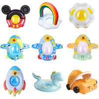 Flotteurs de piscine gonflables en PVC personnalisés, bouée de natation pour bébé, piscine, antidérapant, sûr, en caoutchouc, bouée de natation gonflable pour enfants et adultes
