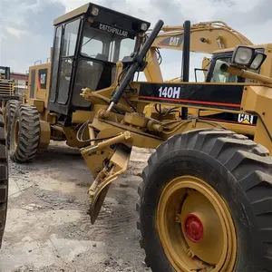 속도 44 km/h 고양이 일본 오리지널 Caterpillar 140H 모터 그레이더