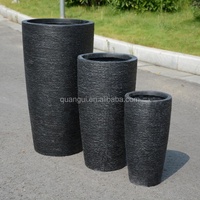 Ventes d'usine Pots de fleurs blancs légers Grand pot rond pour la décoration de jardin à domicile Respectueux de l'environnement
