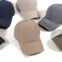 Casquette de baseball d'été personnalisable avec logo, 100 % polyester, séchage rapide, respirante, maille ajustable, style sportif