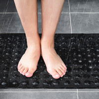 Tapis de Douche Antidérapants en Vinyle OEM avec Ventouses pour Salle de Bain, Cabine de Douche, Baignoire, Idéal pour Personnes Âgées, Animaux et Enfants