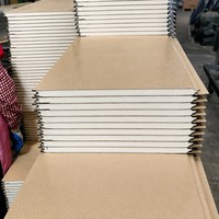 Panneaux sandwich en mousse de polyuréthane ignifuges pour la construction d'entrepôts, panneaux muraux isolés en PU les plus populaires