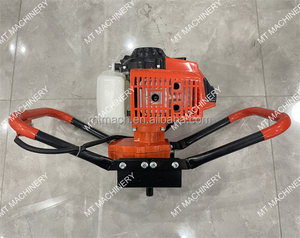 Máquina perforadora de tierra a gasolina de 52cc para postes, cercas, extensiones y plantación de árboles, con brocas de barrena - Product Image 4