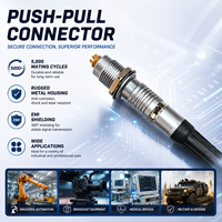 Connecteur circulaire aviation haute densité UHUB série B 1B 14 broches Push-Pull pour systèmes de contrôle robotique