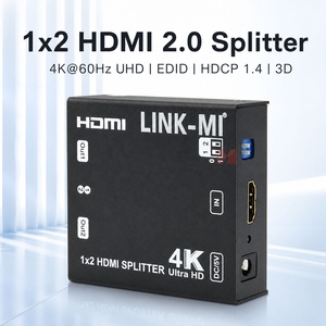 Répartiteur <span class=keywords><strong>HDMI</strong></span> 2.0 1x2 4K60Hz YUV4:2:0, <span class=keywords><strong>Duplicateur</strong></span> <span class=keywords><strong>HDMI</strong></span> avec EDID 3D HDCP1.4 - Product Image 1