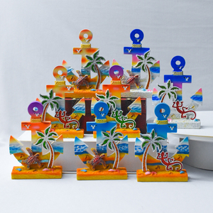 In resina personalizzata tartarughe lucertola albero di cocco <span class=keywords><strong>souvenir</strong></span> 3D scultura animale per la decorazione della casa regali di viaggio - Product Image 6