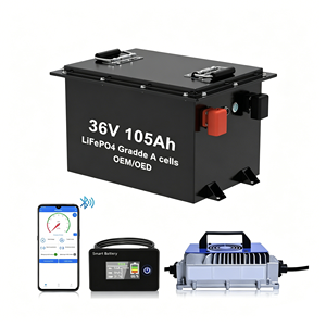 แบตเตอรี่ 38.4V 105Ah 4032Wh เซลล์เกรดพรีเมียม พร้อมระบบจัดการแบตเตอรี่อัจฉริยะ (Smart BMS)  ชุดแบตเตอรี่ลิเธียม 5000 รอบการใช้งาน  กระแสปล่อย 50A  LSV - Product Image 1