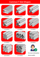 Profilé en aluminium extrudé anodisé T5 6005 avec rainure en T 2020 4040 3030 4080 40x80 4080