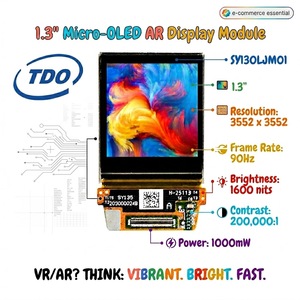 TDO 1,3-Zoll-Si-OLED-Display mit 3552x3552 Auflösung & 1600 Nits 90Hz MIPI für AR/VR/XR-Headsets in Verbraucher-/Industrie-/Medizinfächern - Product Image 3