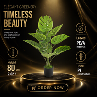 JWS4265 Nouvelle conception d'arbre artificiel Monstera, plantes artificielles Monstera pour la décoration de la maison, du bureau et du jardin, en vente