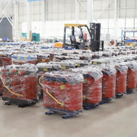 Transformador Trifásico de Tipo Seco de 200 KVA Usado, Bobina Toroidal, Estándar IEC 60076, Bajo Ruido, 10kV/0.4kV para Uso Electrónico