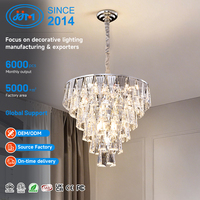 Lustre suspendu moderne en cristal décoratif pour salon et chambre à coucher, design luxueux, éclairage LED intérieur