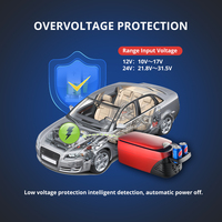 Réfrigérateur de voiture Colku BF-8H 8L pour console centrale, 12V 24V, compresseur, congélateur pour SUV MPV, refroidissement et chauffage, mini-réfrigérateur