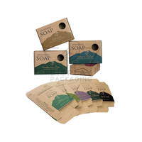 Cajas de Jabón de Cartón Kraft de Lujo al por Mayor, Formas y Tamaños Personalizados, Materiales Reciclados, Ecológicas, con Relieve Mate