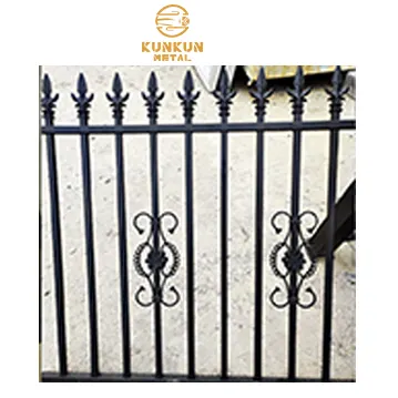 Pannello di recinzione popolare recinzione in alluminio e ringhiera in alluminio pavimenti in lega di alluminio moderno formato personalizzato 5 anni KK8242