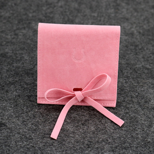 Printed <b>Envelope</b> Flap Velvet Jewelry Pouch <b>Gift</b> Suede Bag - Product Image 6