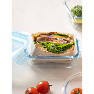 Neoflam 350ml Rectángulo Ecológico Contenedor de almacenamiento de alimentos Congelador Seguro para uso en la cocina Diseño de logotipo personalizable Estilo clásico - Product Image 1