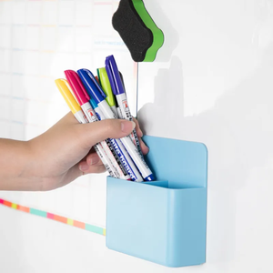 4 soporte de marcador de borrado en seco magnético colorido imanes fuertes compartimentos generosos organizador de lápiz <span class=keywords><strong>Whiteborad</strong></span> Material magnético - Product Image 6