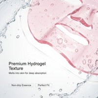 Mascarilla Facial de Gel Rosa PDRN con Colágeno, Rejuvenecedora, Hidratante e Iluminadora para el Cuidado de la Piel