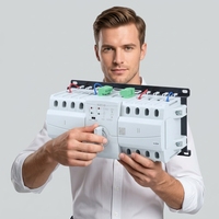Commutateur de transfert automatique triphasé double alimentation NATUS NTDT83-250A pour générateur et alimentation secteur