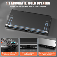 Étui rigide transparent en PC pour Nintendo Switch 2, coque de protection divisée, coque de protection anti-rayures, étui protecteur en cristal