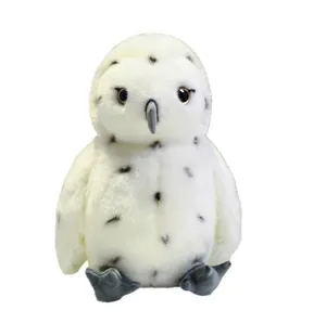 新しい創造的な動物フクロウぬいぐるみ雪に覆われたフクロウ鳥の快適な枕のおもちゃ