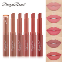 Rouge à lèvres mat, imperméable, hydratant, végétalien, longue tenue, couleur nude rouge haricot