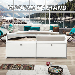 MUEBLES DISEN Gabinete de pared de cocina modular moderno Nuevo modelo de muebles para sala de estar y centro comercial Soporte de TV de madera - Product Image 3