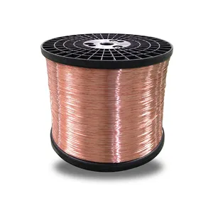 Cable conductor esmaltado cca, suministro directo del fabricante, fabricado en aluminio revestido de cobre