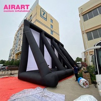 Écran de cinéma gonflable d'occasion bon marché écran de projecteur pliable écran de projection arrière gonflable à vendre