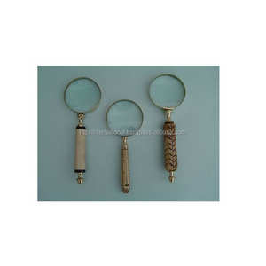 Vintage Metal Frame 10 X Solid Brass Handle 10 X <b>Magnifying</b> <b>Glass</b> Loop Premium <b>Magnifying</b> <b>Glasses</b> - Product Image 6