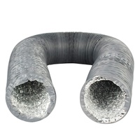 Conduit d'air flexible en aluminium PVC combiné à double couche d'échappement de ventilation