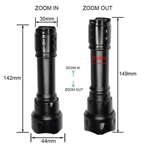 ไฟฉาย LED อินฟราเรด 5W 850nm 940nm ซูมได้ ระยะไกล สำหรับส่องสัตว์กลางคืนและถ่ายภาพกลางคืน - Product Image 3