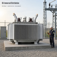 Transformateur de distribution triphasé immergé dans l'huile à enroulement en cuivre S11 80 kVA 10 kV/0,4 kV pour réseau urbain