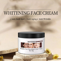 Crème Visage Végane Éclaircissante à la Nicotinamide Anti-âge Anti-rides Hydratante Soin du Visage Élimine les Taches et l'Acné Crème Naturelle pour le Visage